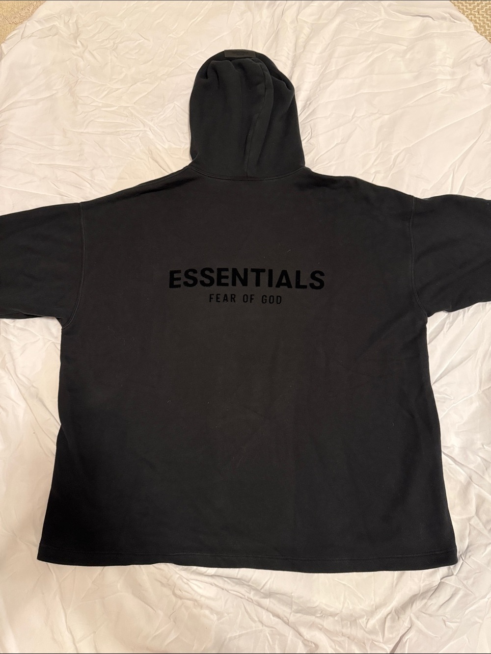 Fear of God Essentials Black Crewneck Hoodie
